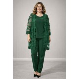 Compleu Elegant din 3 piese Fiesta Verde deschis - 60Marimea