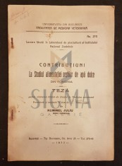 RUMMEL JULIU (MEDIC VETERINAR), CONTRIBUTIUNI LA STUDIUL ALIMENTATIEI PESTILOR DE APA DULCE, TEZA PENTRU OBTINEREA TITLULUI DE DOCTOR IN MEDICINA VETE foto