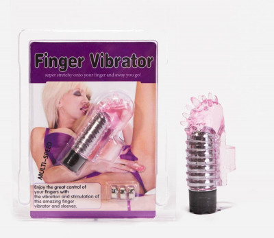 Finger Vibrator - Manșon pentru deget cu vibrații, 7.6 cm foto
