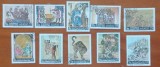 YEMEN(REGAT)-''PICTURI-celebre''-serie completa 10val.-stampilate -Vezi-Scan
