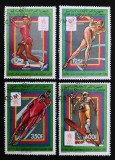 Serie completă 4 timbre Comore &ndash; Jocurile Olimpice de Iarnă Calgary 1988, Patinaj și Sporturi de Iarnă -A45
