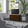 Comoda TV, stejar maro, 80x34x36 cm, lemn prelucrat GartenMobel Dekor, vidaXL