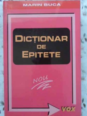 DICTIONAR DE EPITETE-MARIN BUCA-266768 foto