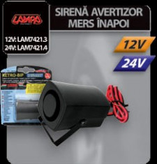 SIRENA AVERTIZOR MERS INAPOI 24V 25 - SAM3538 foto