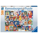 PUZZLE TIPURI DE FETE, 500 PIESE, Ravensburger