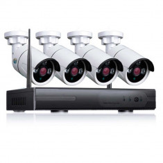 Aproape nou: Kit supraveghere video PNI SafeHome PT955W 1080P, 4 camere wireless, a foto