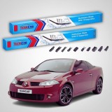 Cumpara ieftin Ștergătoare Renault Megane II Cabriolet 2006-2010 | Set Față Flat Premium &ndash; TeamCar&reg;