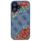 Husa originala Guess iPhone 16 Hardcase 4G, albastru, GUHMP16SP4ROPEMCB