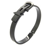 Bratara Barbati, Zamo, Carter Belt Black, Inchidere tip Catarama, Material Inox, Neagra