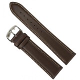 Cumpara ieftin Curea din Piele Naturală Maro cu Cusătură Ton pe Ton - Colecția WatchZone
