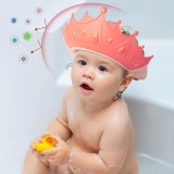 Protectie Baie Pentru Copii Impotriva Samponului, Model Coroana, Dimensiune ajustabila, Durabil, Usor de curatat