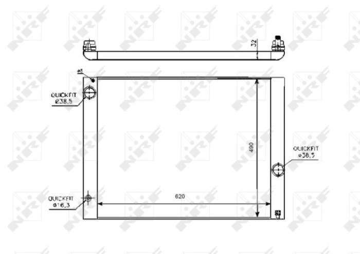 NRF 53728 Radiator, racire motor