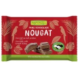 Rapunzel Ciocolata Nougat Cristalino Bio cu Lapte Integral, Nuci Crocante si Caramel - 100g