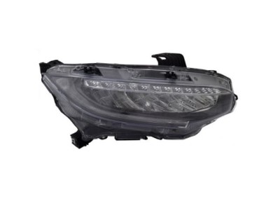 Far HONDA CIVIC, 07.2016-, partea dreapta, TYC, cu &amp;amp;quot;lumina timp de zi&amp;amp;quot; tip LED; LED; electric; cu motor; LED foto