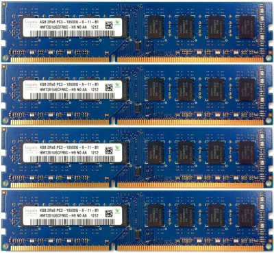 KIT MEMORII DESKTOP DDR3 16GB 4X4GB , MODEL SK Hynix HMT351U6CFR8C-H9 foto