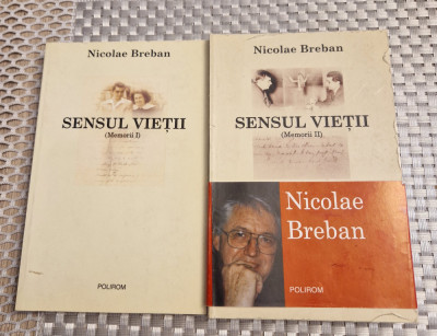 Sensul vietii memorii 2 volume Nicolae Breban foto