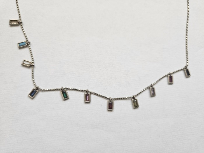 Lant argint cu zirconii #3062