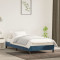 vidaXL Cadru de pat, albastru &icirc;nchis, 90x200 cm, catifea