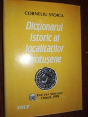 Dictionarul istoric al localitatilor trotusene- Corneliu Stoica foto