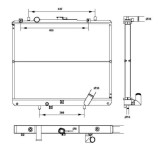 Radiator racire Mitsubishi L200, 08.2001-2005, Motorizare 2, 5 Td 85kw Diesel, tip climatizare Cu/fara AC, cutie Manuala, tip Denso, diametru intrare