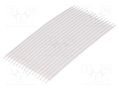 Conector cablu jumper flexibil TE Connectivity Flexstrip 2,54mm 76,2mm 17 pini foto