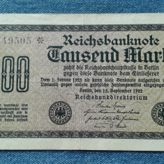 1000 Mark 1922 Germania / marci germane / seria 149505
