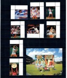 St. Vincent Grenadines 1988 - Jucători de tenis, serie si colita neuzata