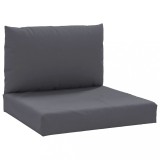 Cumpara ieftin Perne canapea din paleti, 2 buc., antracit, material textil