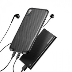 Baseus Carcasa Audio iPhone X / XS Black (cu splitter Lightning)