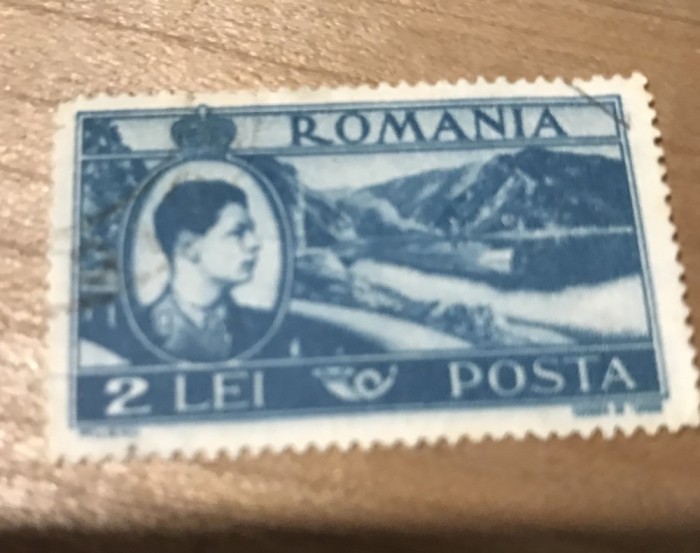 (FAV) Timbre Regele Mihai 2 lei