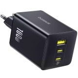 Incarcator Retea Baseus EnerFill FE11, 100W, 5A, 1 x USB-A - 2 x USB-C, Gri P10182102123