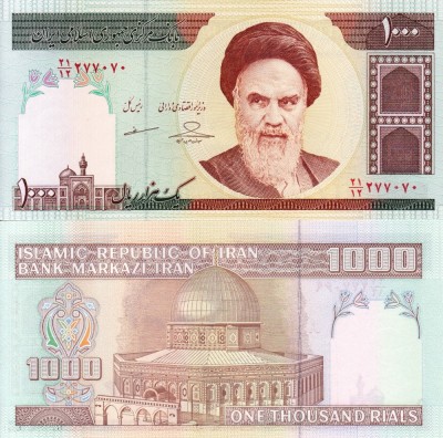 IRAN 1.000 rials ND UNC!!! foto
