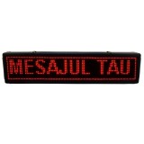 Panou LED Reclama Interior 70x20 cm, Text Programabil, Display Electronic, Culoare ROSU