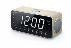 Radio cu ceas MUSE M-196 CWT Beige foto