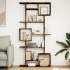 VidaXL Bibliotecă, stejar fumuriu, 92x29x188 cm, lemn prelucrat