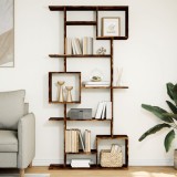 VidaXL Bibliotecă, stejar fumuriu, 92x29x188 cm, lemn prelucrat