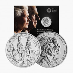 Royal Mint 2017 - Royal Platinum Wedding UK £20 - Argint .999