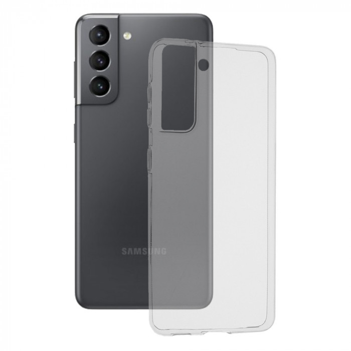 Husa pentru Samsung Galaxy S21 5G, Techsuit Clear Silicone, Transparent