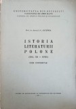 Istoria Literaturii Polone, Sec. XII-XVIII, I.C. Chitimia, 1972, Universitatea Bucuresti, Romana, Beletristica, Biografii