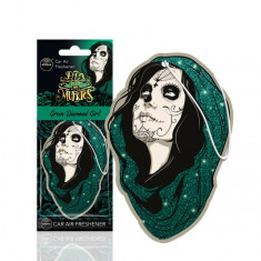 Odorizant Auto AROMA DIA DE LOS MUERTOS Green Diamond Girl