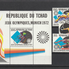 Sport ,olimpiada Munchen 1972 ,Ciad .