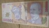 Romania postdecembrista polymer 100000 lei 2001