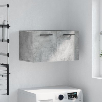 vidaXL Dulap de perete, gri beton, 60x36,5x35 cm, lemn prelucrat foto