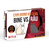 Exploding Kittens: BINE vs RAU - Joc de Societate Editie Netflix, Reguli si Pisicute Noi, Strategie si Ruseasca, Ultimul Castiga