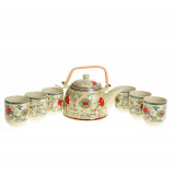 Set din ceramica cu imprimeu floral