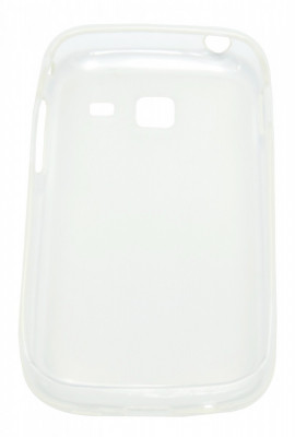 Husa silicon transparenta (cu spate mat) pentru Samsung Galaxy Y Duos S6102 foto