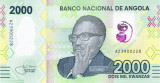 Bancnota Angola 2.000 Kwanzas 2020 - PNew UNC ( polimer )