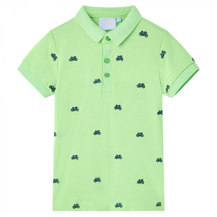 Tricou polo pentru copii, verde neon, 92 GartenMobel Dekor