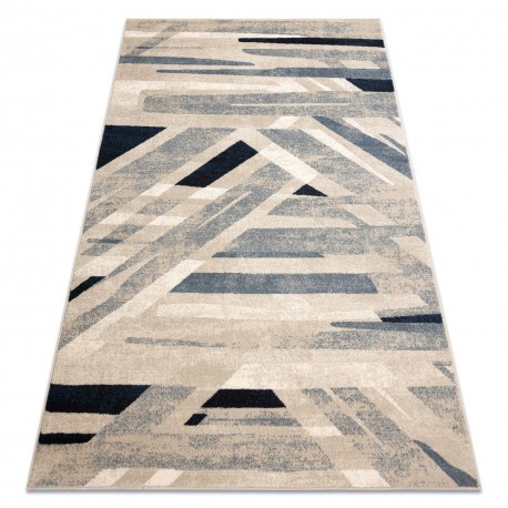Covor L&acirc;nă NAIN Geometric 7706/51955 bej / albastru, 160x230 cm