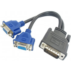 Cablu Nou in punga Dell DMS-59 pin Dual VGA Y-Splitter